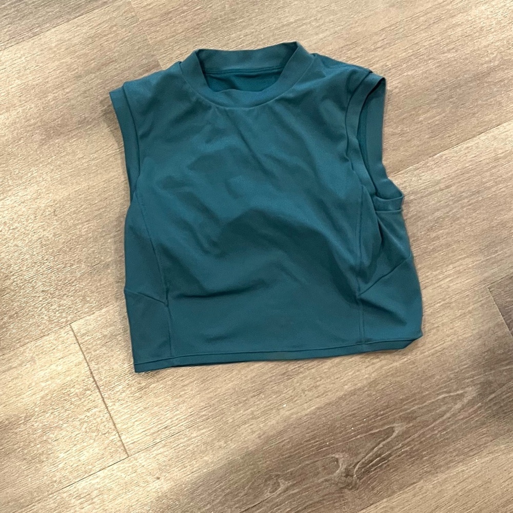 Lululemon Mock Neck Crop with Cutout